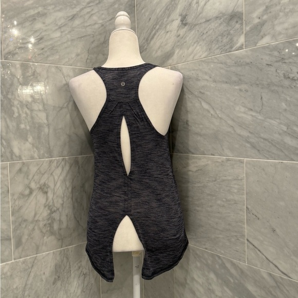 Lululemon Salute the Sun Tank Heathered Black size small 4 - Picture 10 of 12